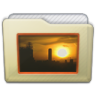 Beige Folder Pictures Icon 96x96 png