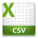 CSV File Icon 128x128 png