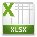 XLSX File Icon 128x128 png