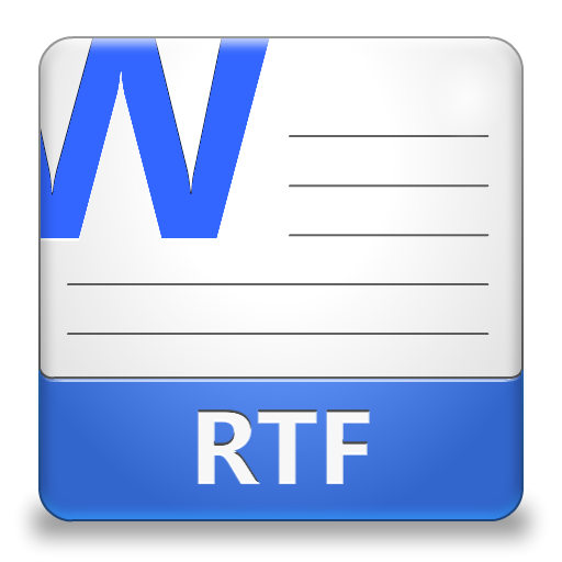 RTF File Icon 512x512 png