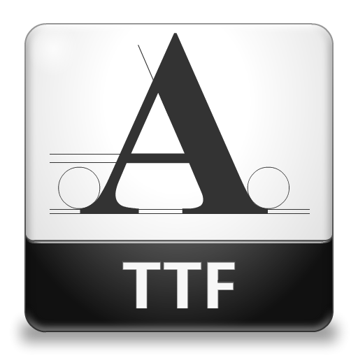 TTF File Icon 512x512 png