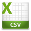 CSV File Icon 64x64 png