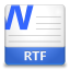 RTF File Icon 64x64 png