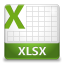 XLSX File Icon 64x64 png