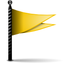 Actions Flag Yellow Icon