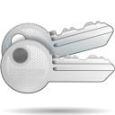 Actions KGpg Key2 Kopete Icon 128x128 png