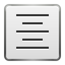 Actions Text Center Icon