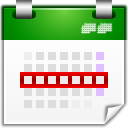 Actions View Calendar Week Icon 128x128 png