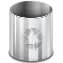 Filesystems Trash Can Empty Icon 128x128 png