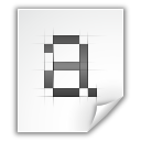Mimetypes Font Bitmap Icon 128x128 png