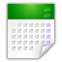 Mimetypes X Office Calendar Icon 128x128 png