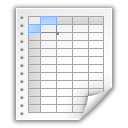 Mimetypes X Office Spreadsheet Icon