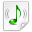 Mimetypes Audio X Mpegurl Icon 32x32 png