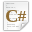 Mimetypes Text X Csharp Icon 32x32 png