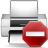 Actions KDEPrint Stop Printer Icon 48x48 png