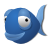 Apps Bluefish Icon 48x48 png