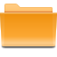 Filesystems Folder Orange Icon 64x64 png