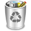 Filesystems Trash Can Full Icon 64x64 png