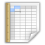 Mimetypes Application Vnd.oasis.opendocument.spreadsheet Template Icon 64x64 png