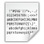 Mimetypes ASCII Icon 64x64 png