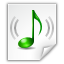 Mimetypes Audio X Generic Icon 64x64 png