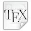 Mimetypes Text X TEX Icon 64x64 png