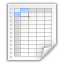 Mimetypes X Office Spreadsheet Icon 64x64 png
