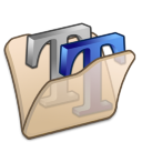 Folder Beige Font 2 Icon