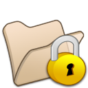 Folder Beige Locked Icon