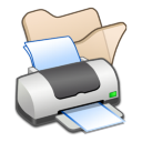 Folder Beige Printer Icon