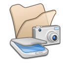 Folder Beige Scanners & Cameras Icon 128x128 png