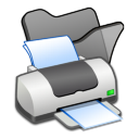 Folder Black Printer Icon 128x128 png
