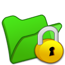 Folder Green Locked Icon 128x128 png