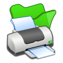 Folder Green Printer Icon