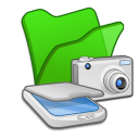 Folder Green Scanners & Cameras Icon 128x128 png