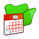 Folder Green Scheduled Tasks Icon