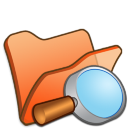 Folder Orange Explorer Icon 128x128 png