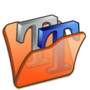 Folder Orange Font 2 Icon