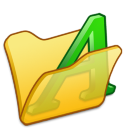 Folder Yellow Font 1 Icon 128x128 png