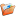 Folder Orange My Pictures Icon 16x16 png