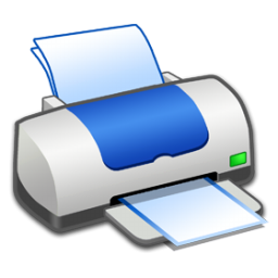 Printer Blue Icon 256x256 png