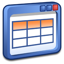 Windows Table Icon 256x256 png