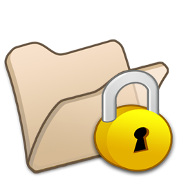 Folder Beige Locked Icon 256x256 png