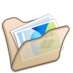 Folder Beige My Pictures Icon 256x256 png