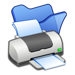 Folder Blue Printer Icon 256x256 png