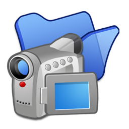 Folder Blue Videos Icon 256x256 png
