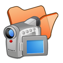 Folder Orange Videos Icon 256x256 png