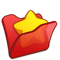 Folder Red Favourite Icon 256x256 png