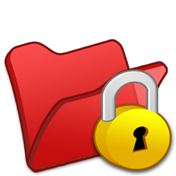 Folder Red Locked Icon 256x256 png