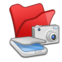 Folder Red Scanners & Cameras Icon 256x256 png